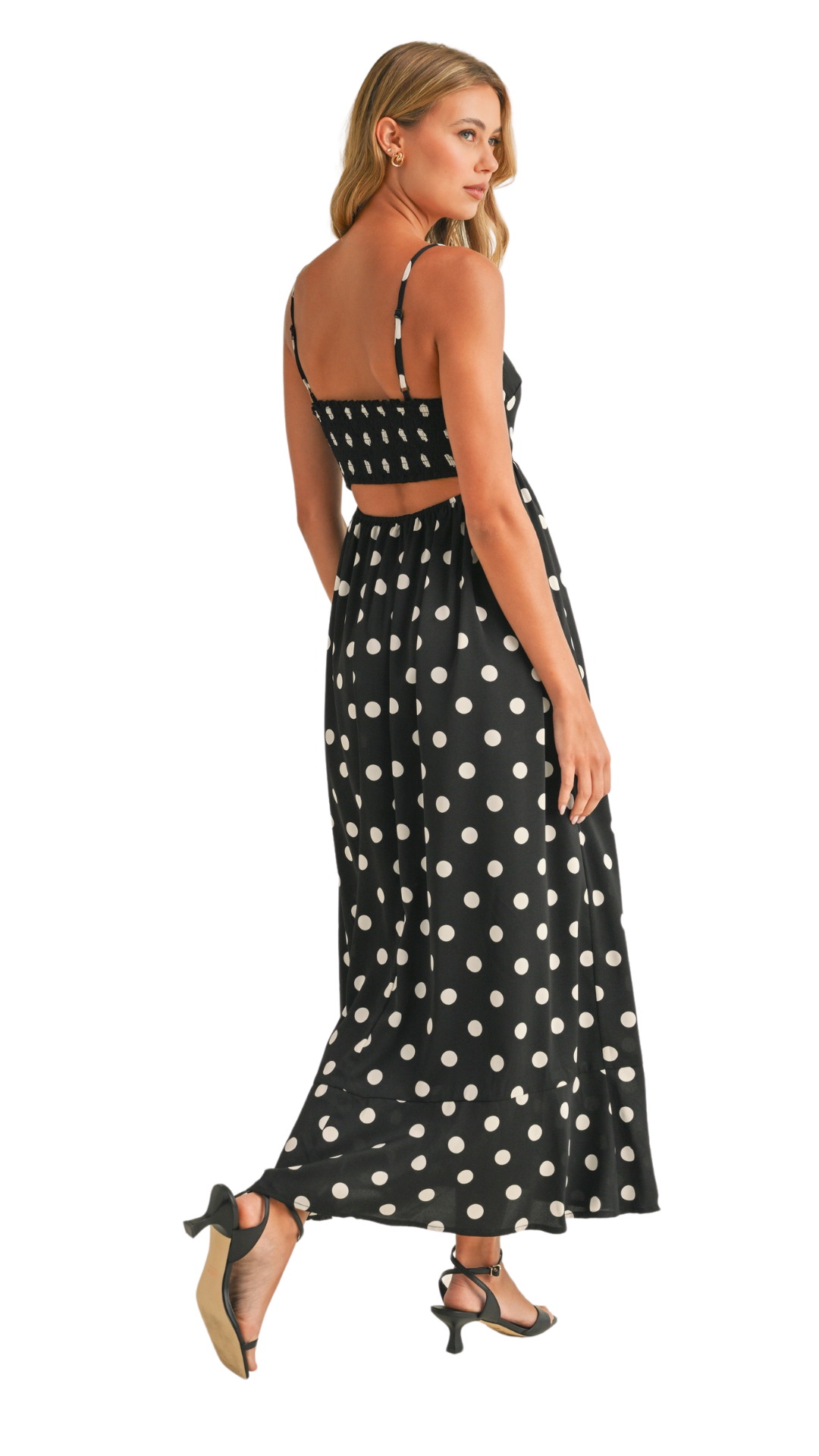 Vera Polka Dot Maxi Dress - kismet + sage